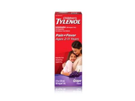 TYLENOL Children s Oral Suspension Grape Splash Flavor 4 oz Cheap