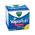 Vicks VapoRub Lemon Scent  Topical Chest Rub & Analgesic over-the-counter Ointment Medicine  1.76 oz For Sale