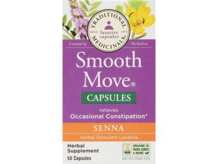 Traditional Medicinals, Capsules Senna Smooth Mve - 50cp For Cheap