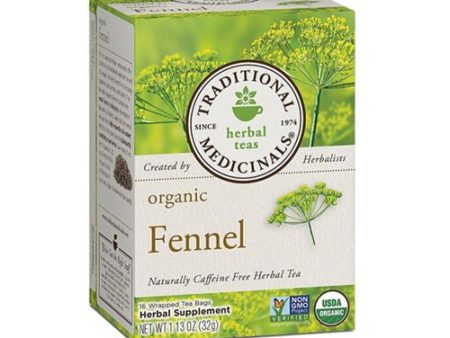 Traditional Medicinals, Tea Fennel Org - 16bg Online now