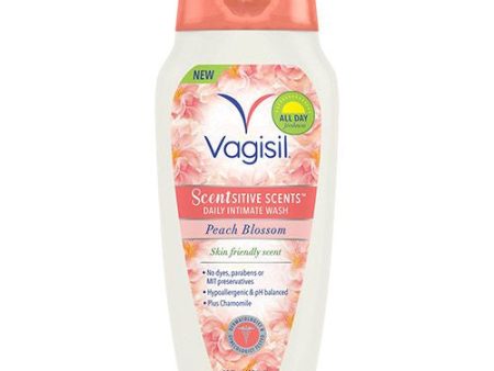 Vagisil Sensitive Scents Feminine Wash  Peach Blossom Scent  12 oz Online Sale