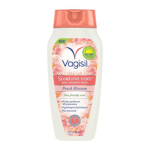 Vagisil Sensitive Scents Feminine Wash  Peach Blossom Scent  12 oz Online Sale