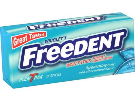 Wrigley s Freedent Spearmint Chewing Gum  Single Pack - 15 Stick Online