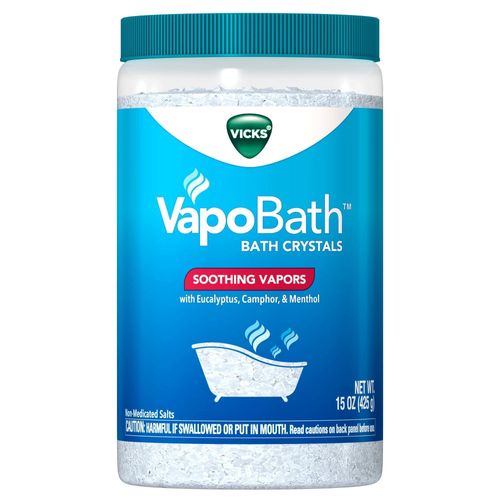 Vicks VapoBath Bath Crystal Powder  Non-Medicated Salts With Soothing Vicks Vapors  15 oz For Discount