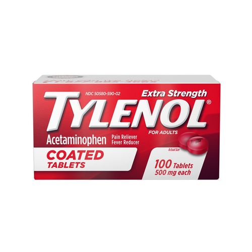 Tylenol Caplet Extra Strenght - 100 Supply