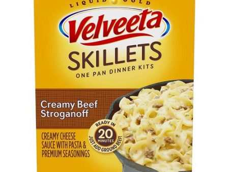 Velveeta Kraft Cheesy Skillets Dinner Kit Box, Creamy Beef Stroganoff, 11.6 Ounce (B00BPF4NEI) Online Sale