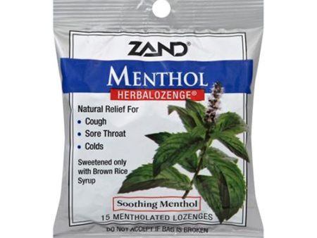 Zand Immunity Menthol HerbaLozenge Cough Drops | Peppermint  Eucalyptus  Herb Blend | No Corn Syrup Sale