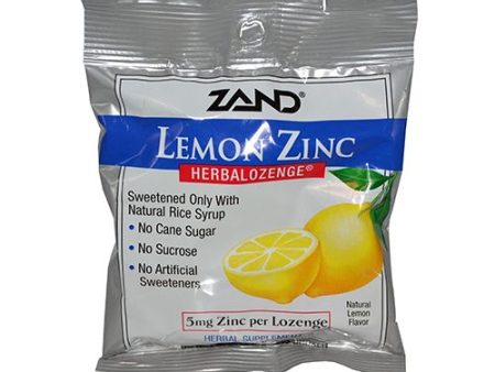 Zand Immunity Lemon Zinc HerbaLozenge | Soothing Throat Drops | No Corn Syrup  No Cane Sugar (15 Lozenges) Cheap