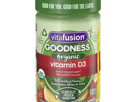 VITAFUSION Goodness Vitamin Gummy D3, 100 gummies For Discount