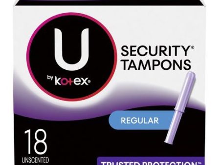 U BY KOTEX PREMIUM SECURITY REGULAR ABSORBENCY TAMPONS on Sale