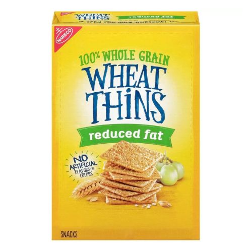 Wheat Thins Reduced Fat Whole Grain Wheat Crackers, 8 Oz, 1Count (B08XNTB89S) Hot on Sale