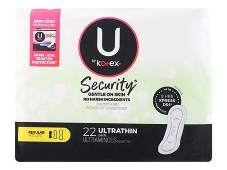 U by Kotex Feminine Pad Ultra Thin 03904 22 per Bag For Sale