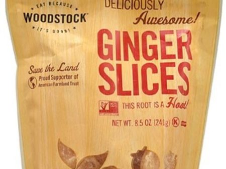 Woodstock, Ginger, Sliced, Low Salt, Unsulphured - 8.5 Oz Supply