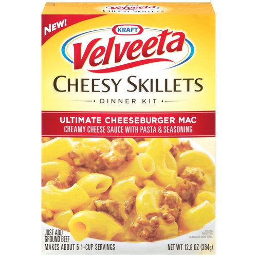 Velveeta Cheesy Skillets Ultimate Cheeseburger Mac Dinner Kit, 12.86 oz Box Sale