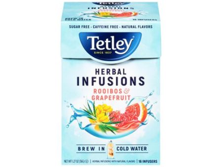 Tetley Herbal Infusions Rooibos & Grapefruit, 16 Count Tea Bags Discount