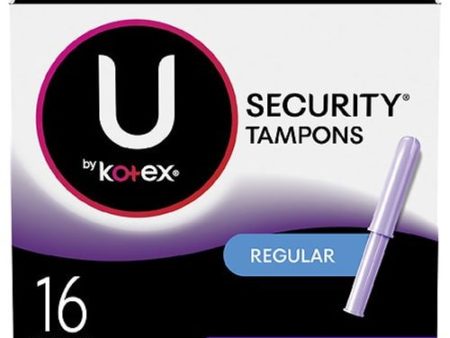 U BY KOTEX PREMIUM SECURITY TAMPONS REGULAR 16 Online Hot Sale