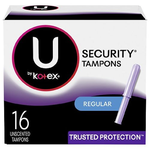 U BY KOTEX PREMIUM SECURITY TAMPONS REGULAR 16 Online Hot Sale