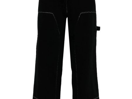 Messy Stitched Straight-Leg Jeans Online