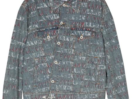 X Future Stamp-Effect Denim Jacket Supply