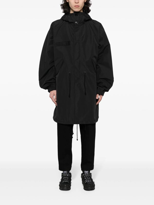 Drop-Shoulder Hooded Parka Coat Hot on Sale