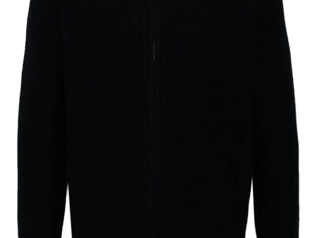 Ribbed Cashmere Zip-Front Sweater Discount