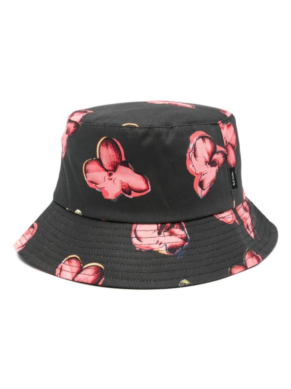 Floral Twill Bucket Hat Hot on Sale