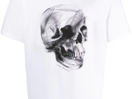 Skull-Print Cotton T-Shirt Cheap