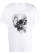 Skull-Print Cotton T-Shirt Cheap