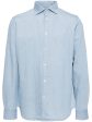 Button-Up Denim Shirt Hot on Sale