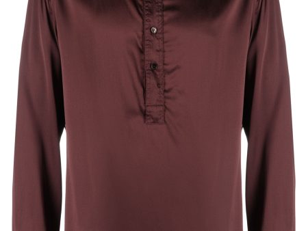 Henley Silk Pyjama Top Fashion