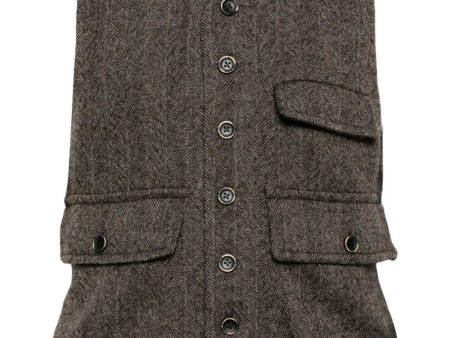 V-Neck Wool Waistcoat Online now