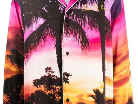 Palm Tree Print Shirt Hot on Sale