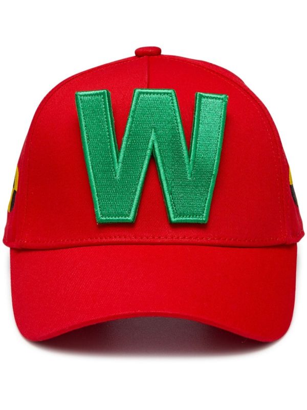 W-Appliqué Baseball Cap Hot on Sale