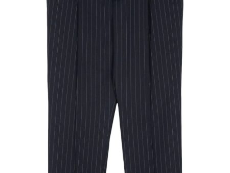 Pinstriped Tapered Trousers Supply