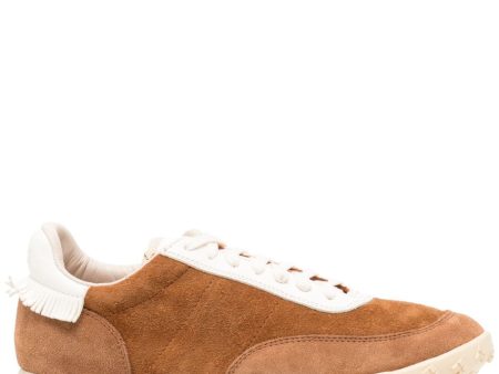 Suede Lace-Up Sneakers Cheap