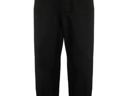 Tapered-Leg Cotton Trousers Cheap