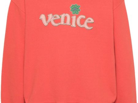 Venice-Patch Cotton Sweatshirt Hot on Sale