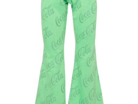 X Coca-Cola Mid-Rise Flared Jeans Supply