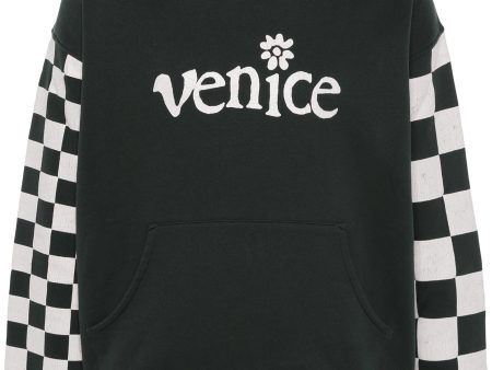 Venice-Print Colour-Block Hoodie Supply