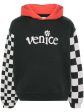 Venice-Print Colour-Block Hoodie Supply