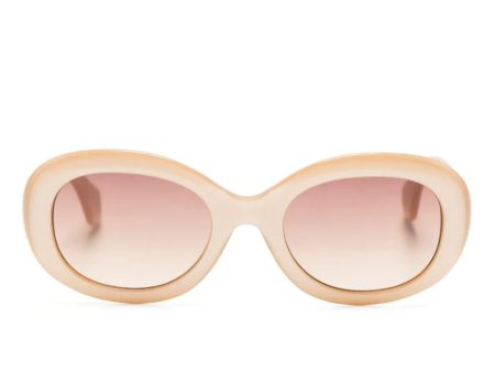 Vivienne Oval-Frame Sunglasses For Discount