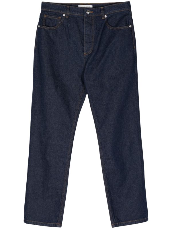 Mid-Rise Straight-Leg Trousers on Sale