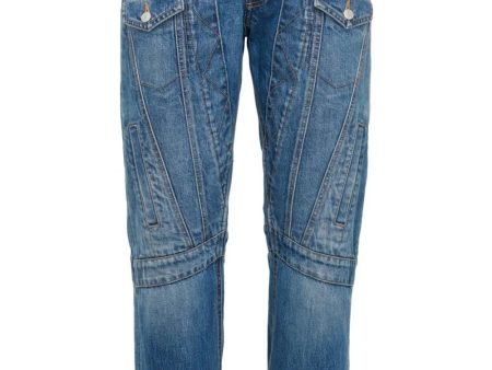 Mid-Rise Straight-Leg Jeans For Sale